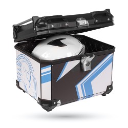 Caja porta equipaje para motocicleta 47L Adventure azul Kinlley