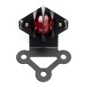Calavera con base y soporte de placa negra led universal para motocicleta cafe racer 2031 Kinlley