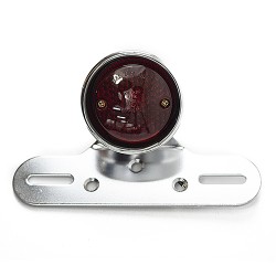 Calavera con soporte de placa cromado para motocicleta universal 2020 Kinlley
