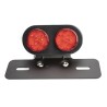Calavera de dos reflectores con direccionales y soporte para placa negro para motocicleta universal 2001 Kinl…