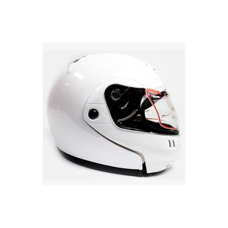 Casco para motociclista talla L abatible k301 blanco Kinlley