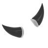 Cuernos para casco de motocicleta negro Kinlley