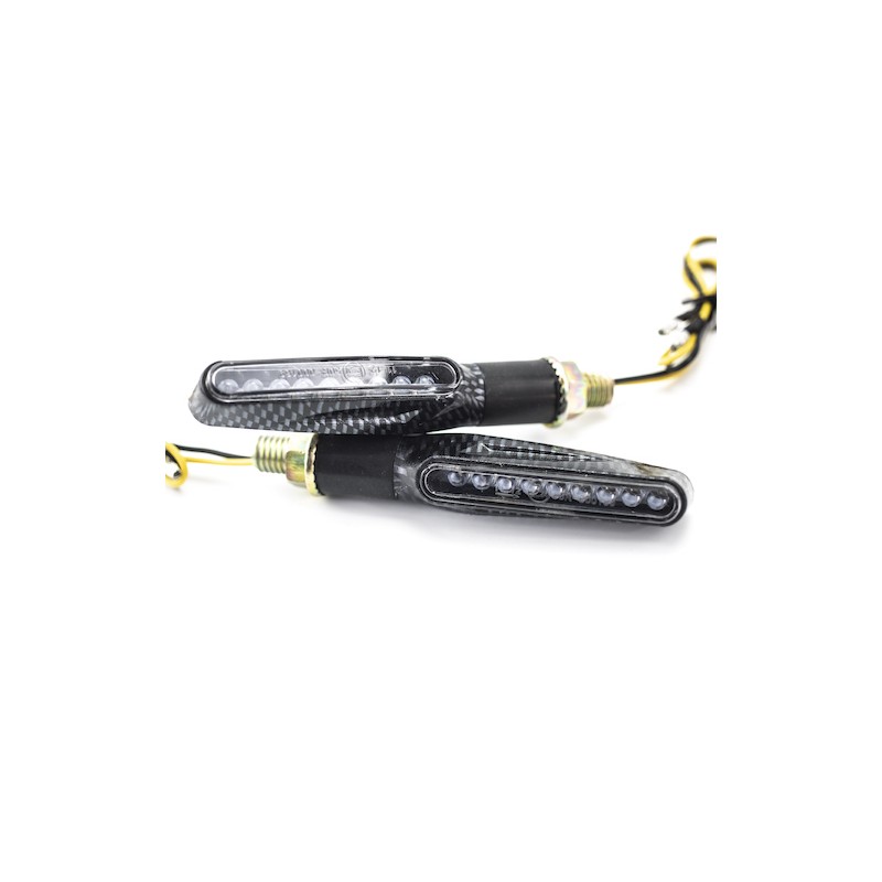 Direccionales carbon par con 9pcs 12V 1.5 - 3W led dip modelo 1040 Kinlley