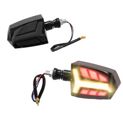 Direccionales de led para motocicleta universales ZXD - 105 Amarillo y Rojo Kinlley