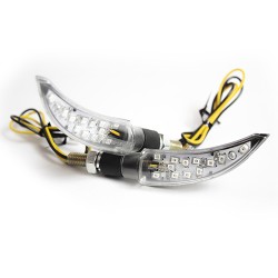 Direccionales para motocicleta carbono universales 1023 Kinlley