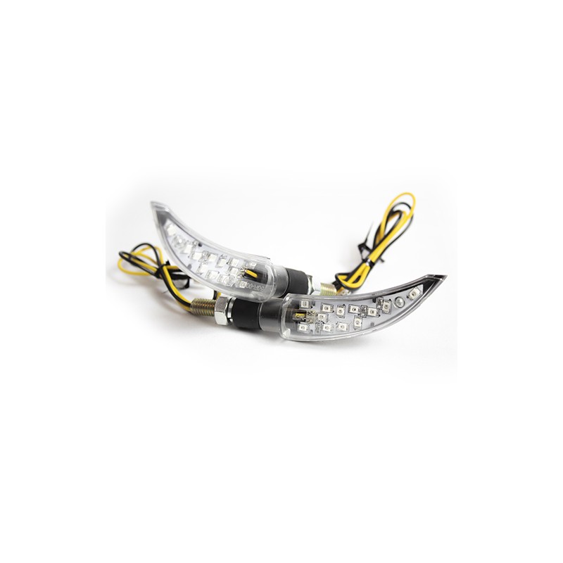 Direccionales para motocicleta carbono universales 1023 Kinlley