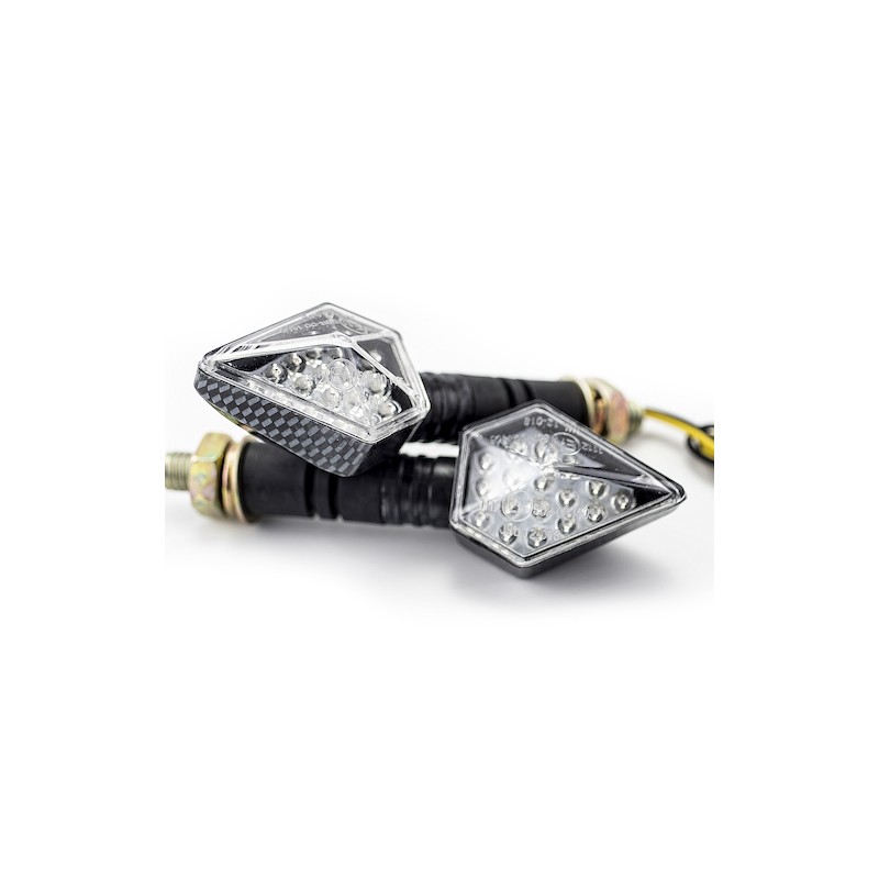 Direccionales para motocicleta carbono universales 1027 Kinlley