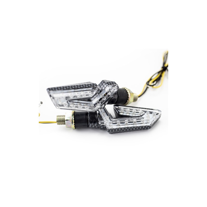 Direccionales para motocicleta carbono universales 1031 Kinlley