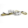 Direccionales para motocicleta cromadas universales 1021 Kinlley