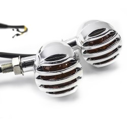 Direccionales para motocicleta cromadas universales 1051 Kinlley