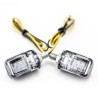 Direccionales para motocicleta negro universales 1021 Kinlley