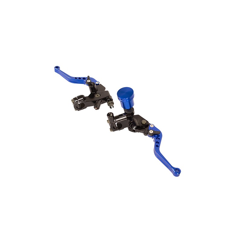 Manijas de freno con bomba y clutch para motocicleta azul universal HX - 0120 Kinlley