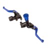 Manijas de freno con bomba y clutch para motocicleta azul universal HX - 0120 Kinlley