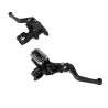 Manijas de freno con bomba y clutch para motocicleta negra universal HX - 0046 Kinlley