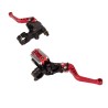 Manijas de freno con bomba y clutch para motocicleta roja universal HX - 0046 Kinlley