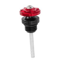 Medidor de aceite para motocicleta de trabajo universal rojo Kinlley