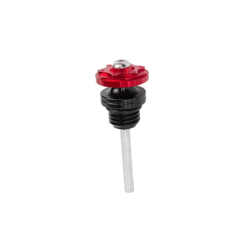 Medidor de aceite para motocicleta de trabajo universal rojo Kinlley
