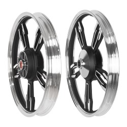 Par de rines de aluminio para motocicleta AK002 delantero y trasera FT125 2014 a 2023 y FT 150 2014 a 2023 Ki…