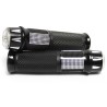 Puños de aluminio negros con led para motocicleta XL - 285 Kinlley