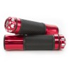 Puños para motocicleta universal 7/8 con contrapeso rojo XL280 Kinlley