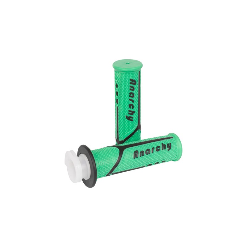 Puños para motocicleta universales B550 verde Kinlley
