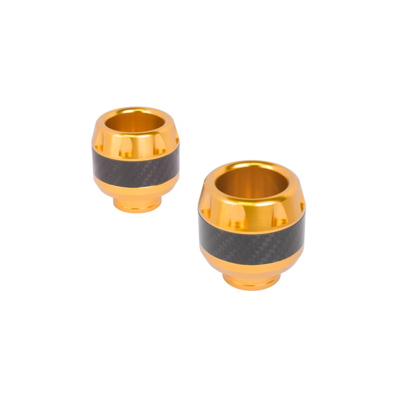 Slider de aluminio para eje delantero universales para motocicleta amarillo XL - 3401 Kinlley