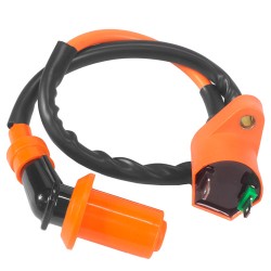 Bobina de encendido con cable y capuchon racing para motocicleta Italika DS125 DS150 Kinlley