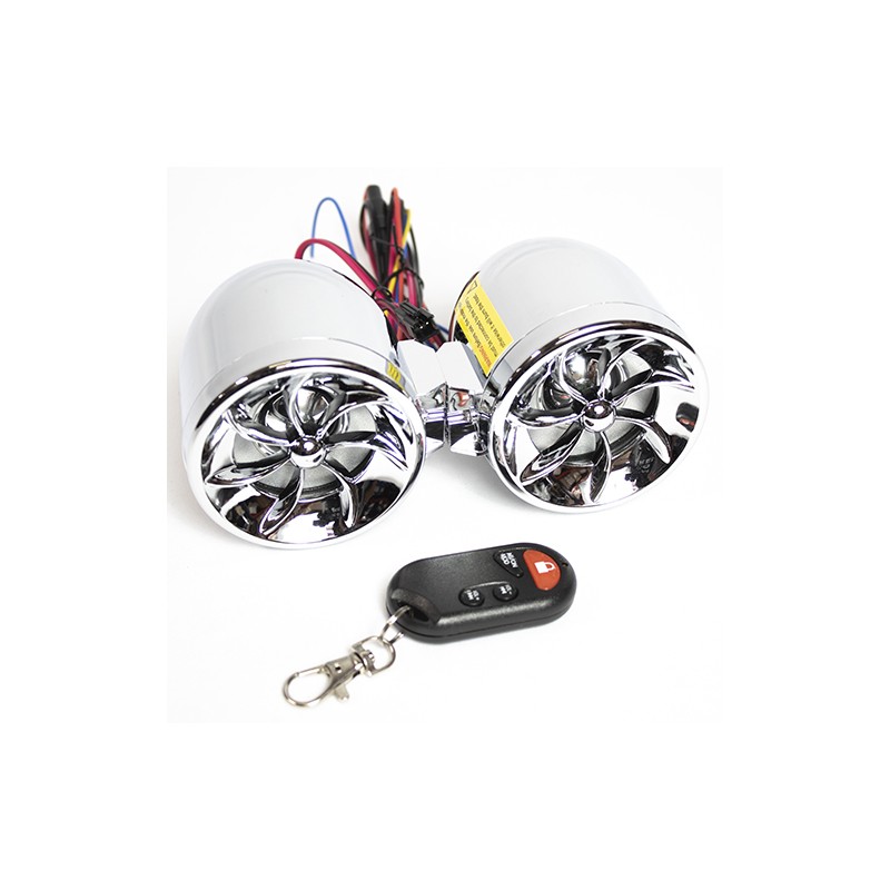 Bocinas MP3 FM con alarma para motocicleta MT 483 Kinlley