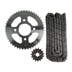 Kit de engrane 46x15 cadena 428ho x 136l para motocicleta Pulsar ns160 choho