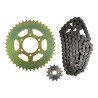 Kit de traccion para motocicleta Italika 250z 42x13 cadena 520h x 108l Roda
