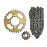 Kit de traccion para motocicleta Veloci razzer200 38x15 cadena 428h x 120l Roda