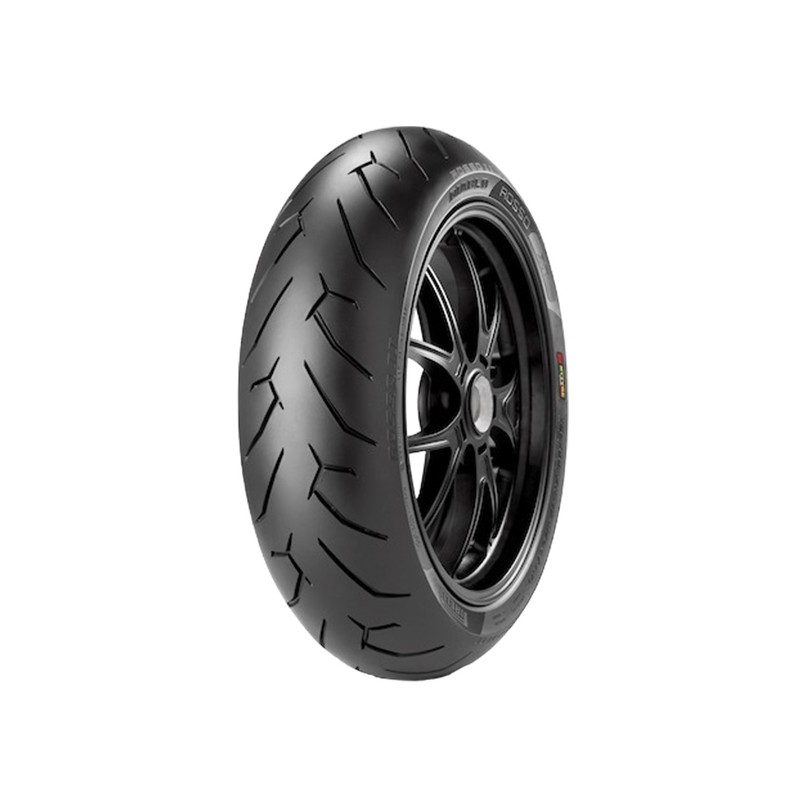 Llanta para motocicleta 190 / 55 - 17 ZR 75W D. Rosso Corsa Pirelli