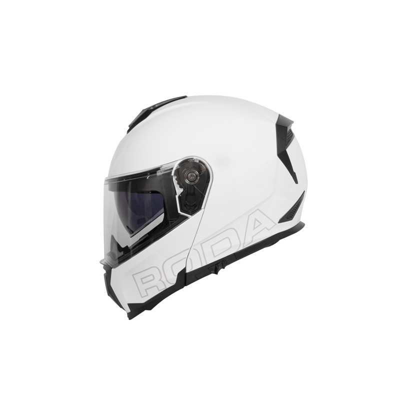 Casco para motociclista talla L abatible Revenge pro blanco Roda