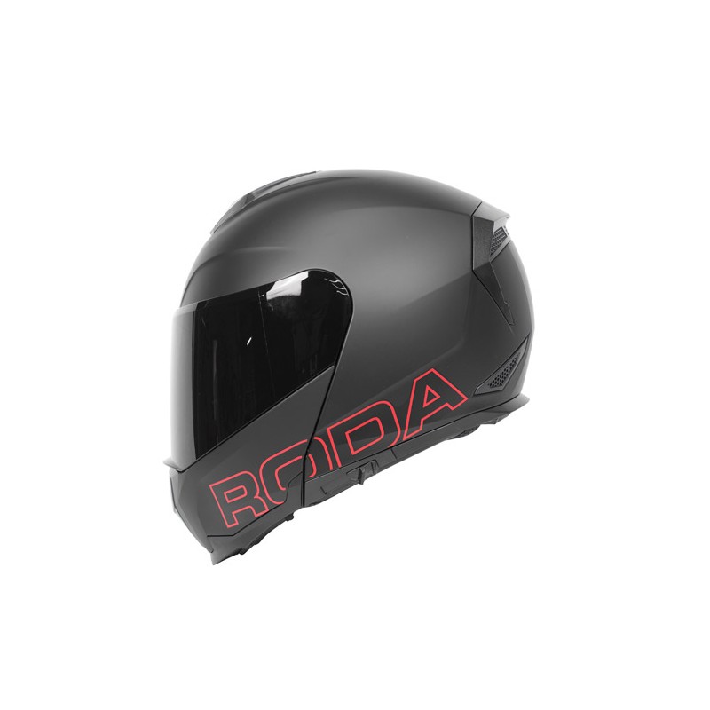 Casco para motociclista talla L abatible Revenge pro negro Roda