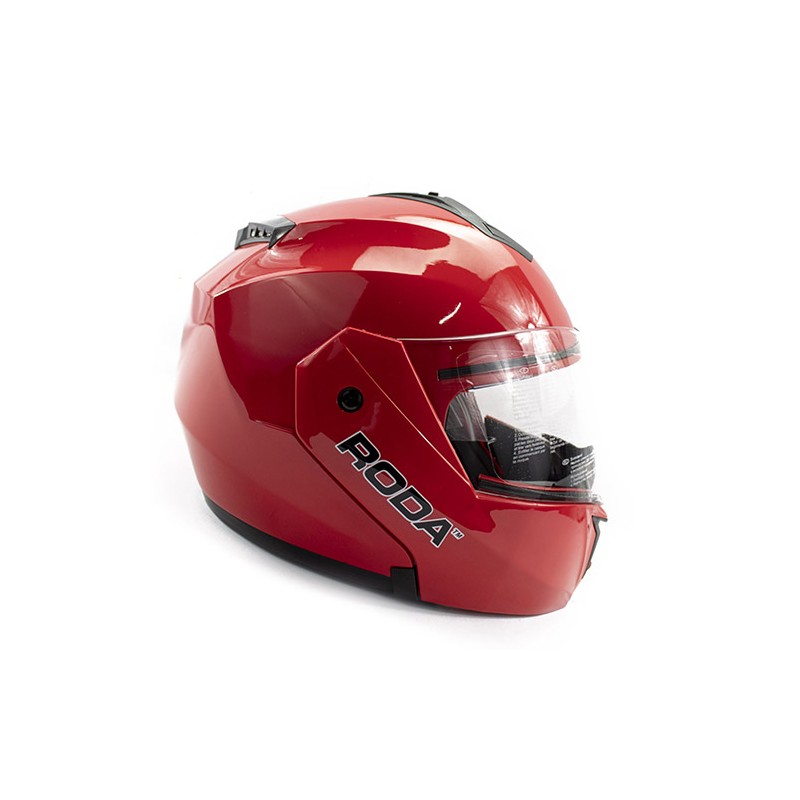 Casco para motociclista talla L abatible Revenge rojo Roda