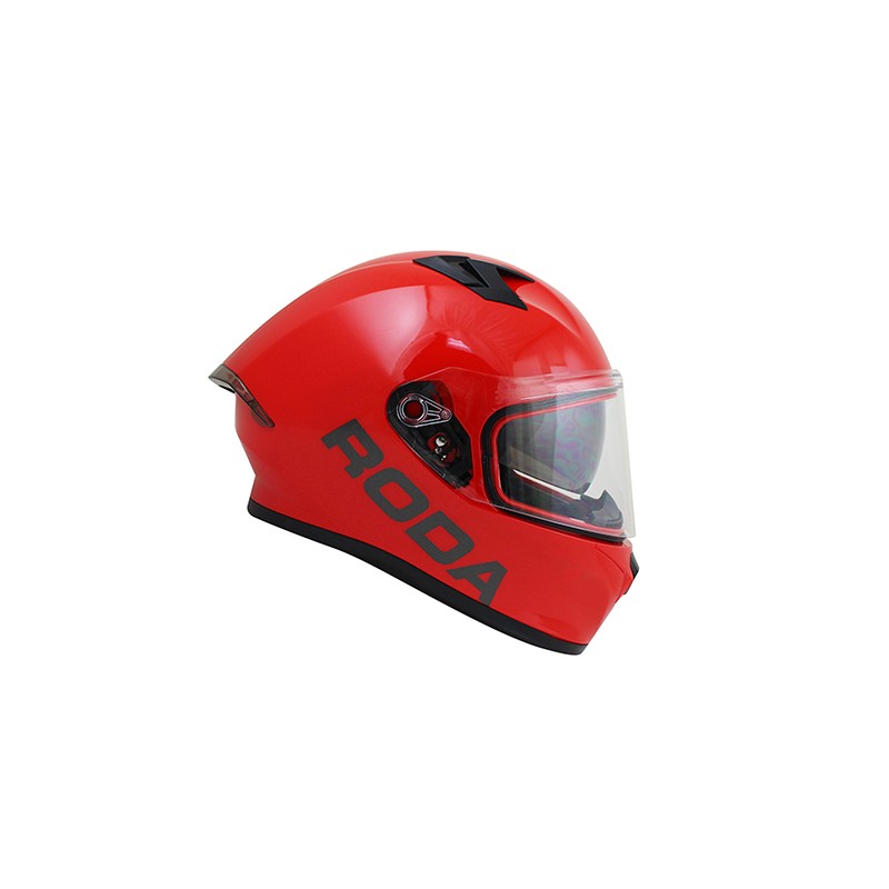 Casco para motociclista talla L cerrado Course rojo SVS Roda