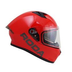 Casco para motociclista talla XL cerrado Course rojo SVS Roda