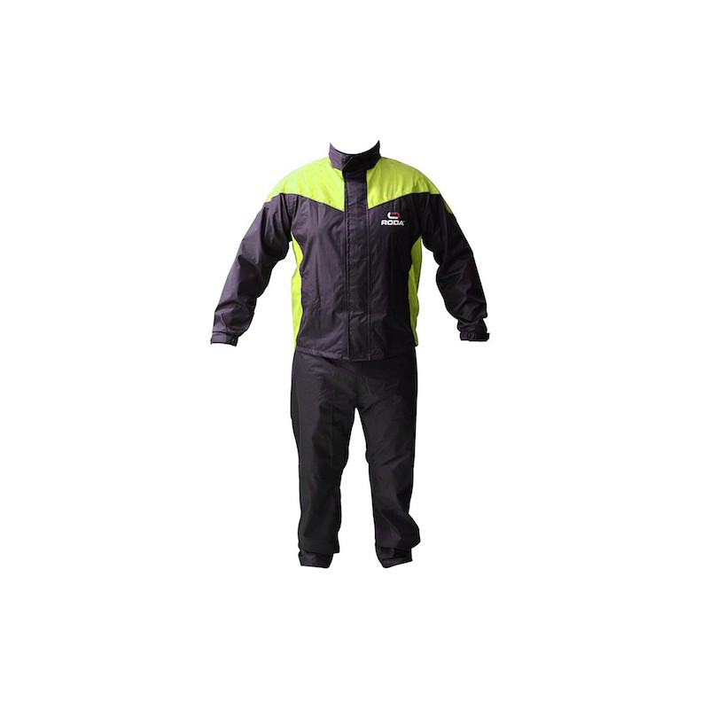 Impermeable Talla XG negro amarillo set (2pz) Roda