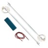 Lampara neon azul para motocicleta 11 pulgadas