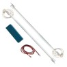 Lampara neon rojo para motocicleta 11 pulgadas