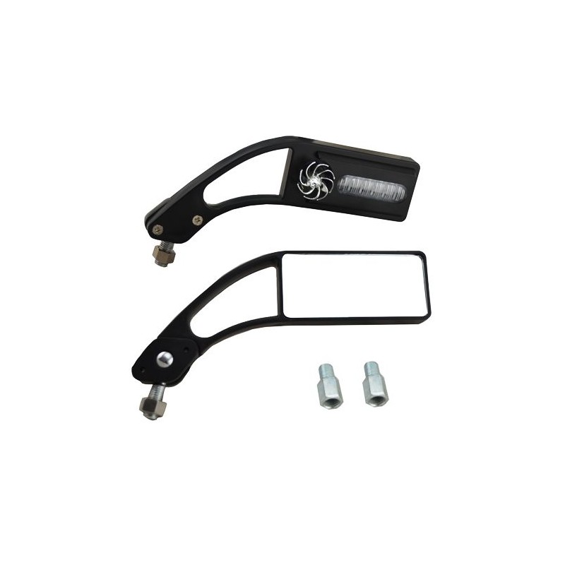 Espejos para motocicleta con luz 10mm ZX - 2592 Sayto