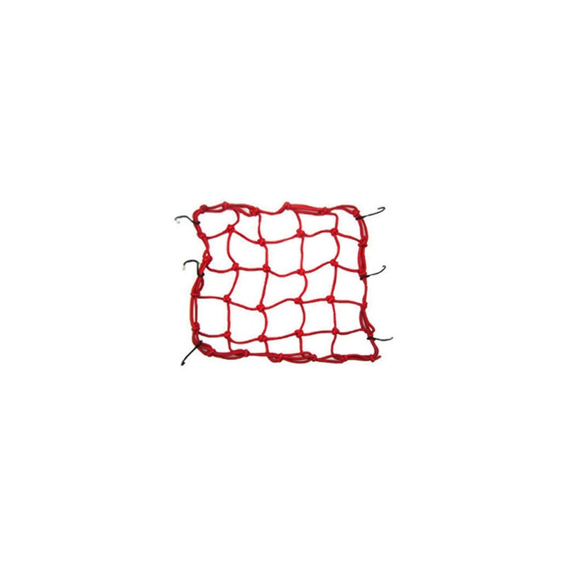Red portabultos para motocicleta 6 ganchos roja