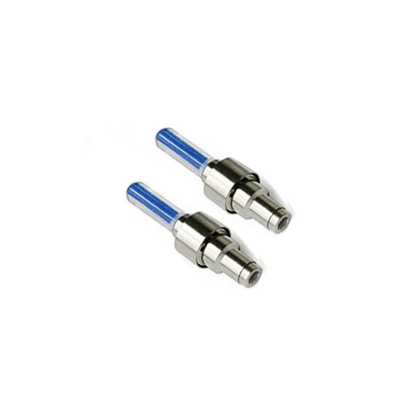 Tapon de valvula para motocicleta con luz azul Juego