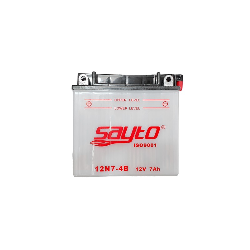 Bateria para motocicleta 12N7-4B con acido Sayto