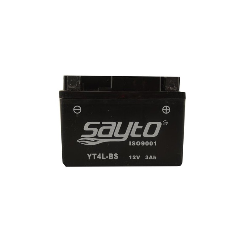 Bateria para motocicleta YT4L-BS con acido Sayto