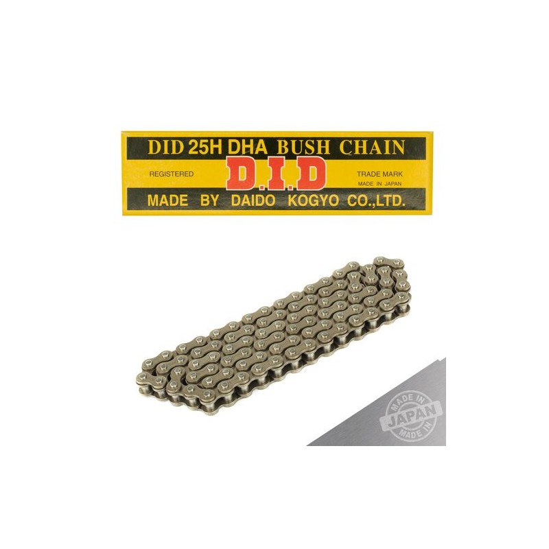 Cadena de distribucion para motocicleta 25H DHA x 88 DID YBR125