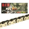 Cadena para motocicleta 520ATV2 X 104 DID X - ring Dorada Especial ATV