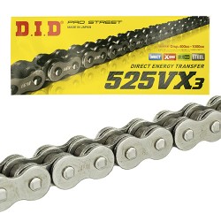 Cadena para motocicleta 525 VX3 x 130 DID X - ring Pro street