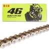 Cadena para motocicleta 530 VR46 X 122 (ZJ) dorada X - ring DID