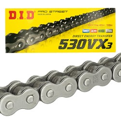 Cadena para motocicleta 530 VX3 x 116 DID X - ring Pro street